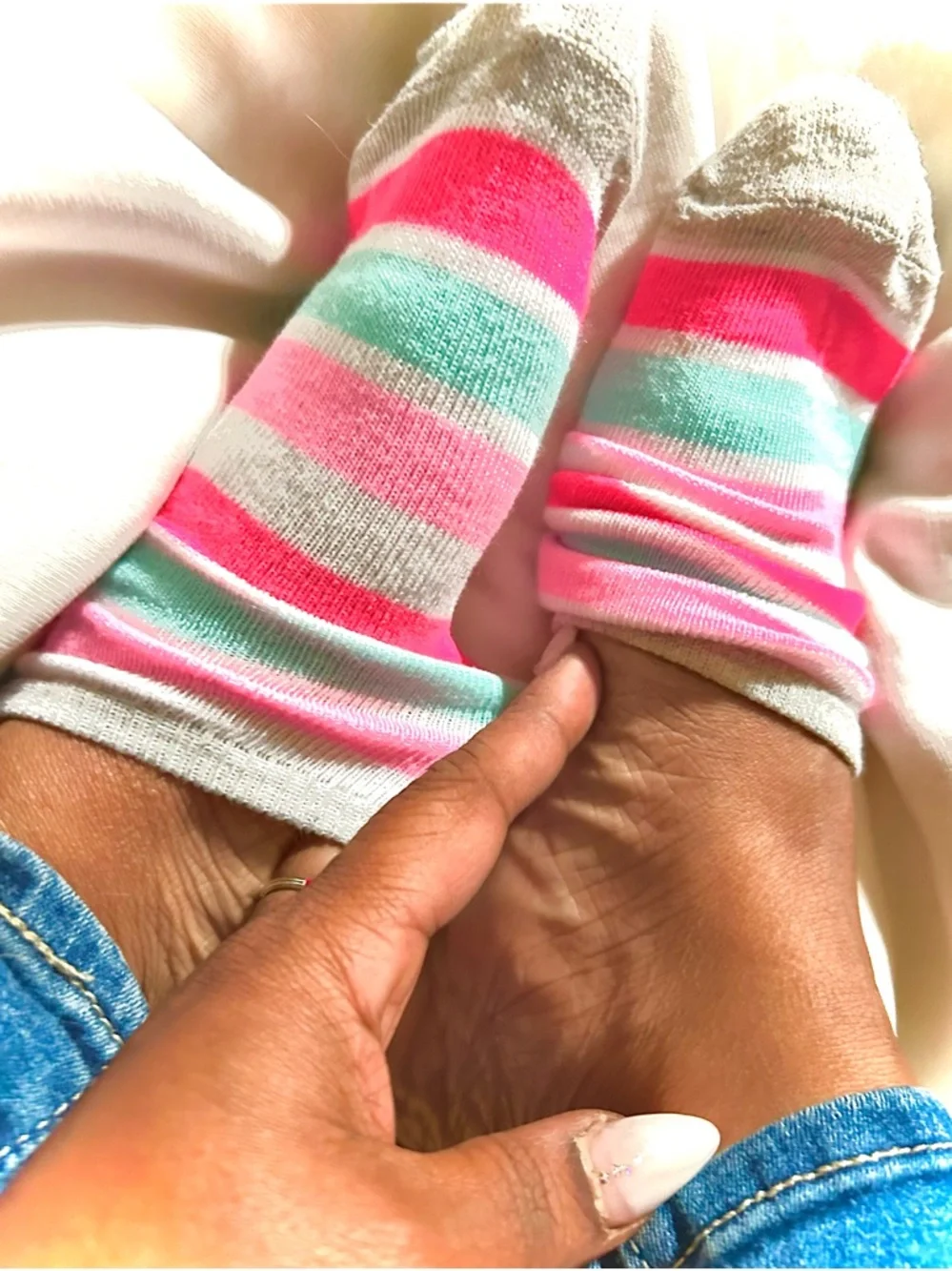 Spring Striped Ankle Socks - Picture 3 of 7